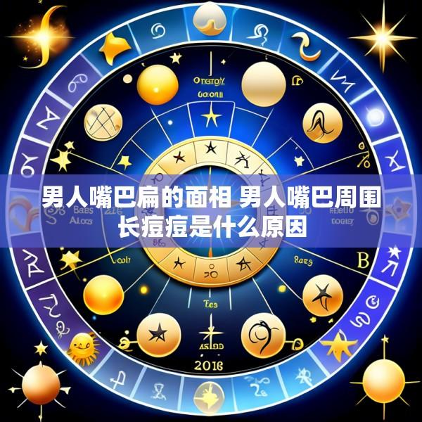男人嘴巴扁的面相 男人嘴巴周围长痘痘是什么原因