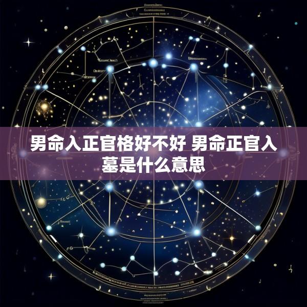 男命入正官格好不好 男命正官入墓是什么意思