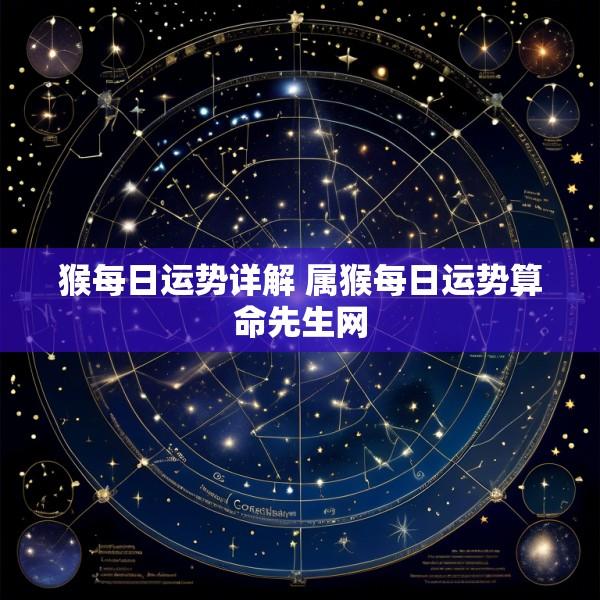 猴每日运势详解 属猴每日运势算命先生网