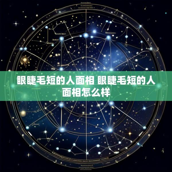 眼睫毛短的人面相 眼睫毛短的人面相怎么样