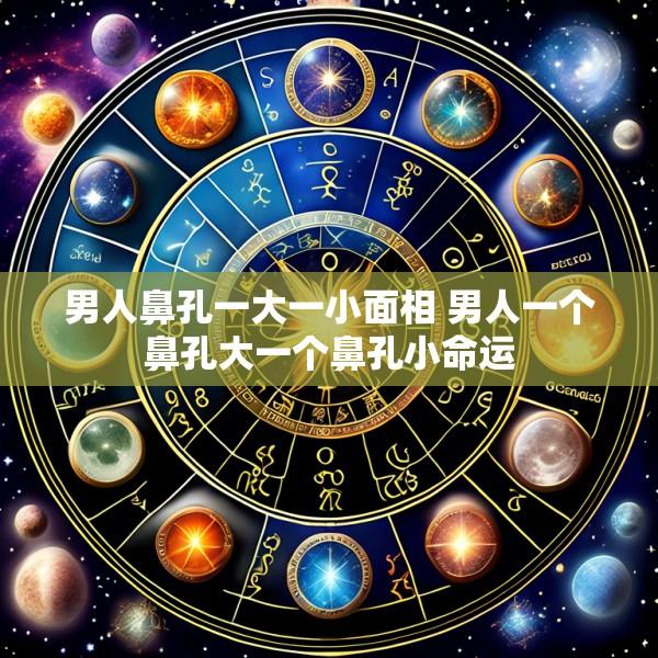 男人鼻孔一大一小面相 男人一个鼻孔大一个鼻孔小命运