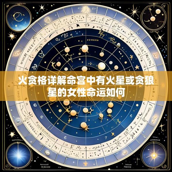 火贪格详解命宫中有火星或贪狼星的女性命运如何