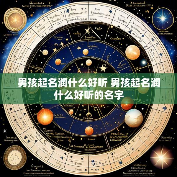 男孩起名润什么好听 男孩起名润什么好听的名字