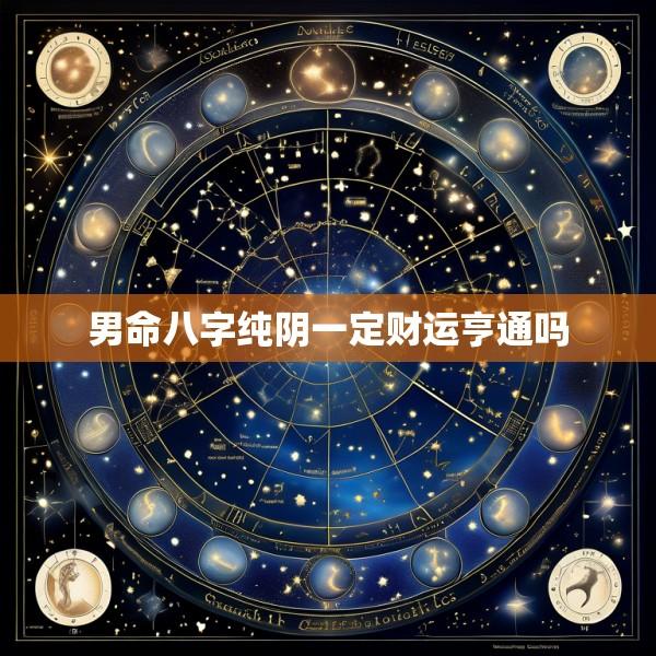男命八字纯阴一定财运亨通吗
