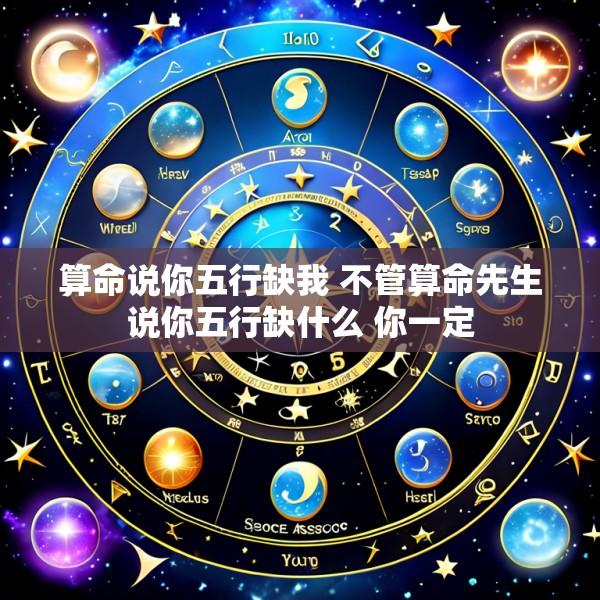算命说你五行缺我 不管算命先生说你五行缺什么 你一定