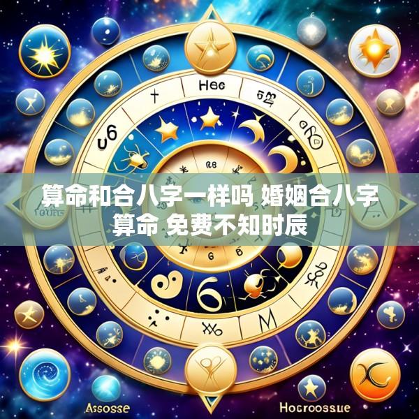 算命和合八字一样吗 婚姻合八字算命 免费不知时辰