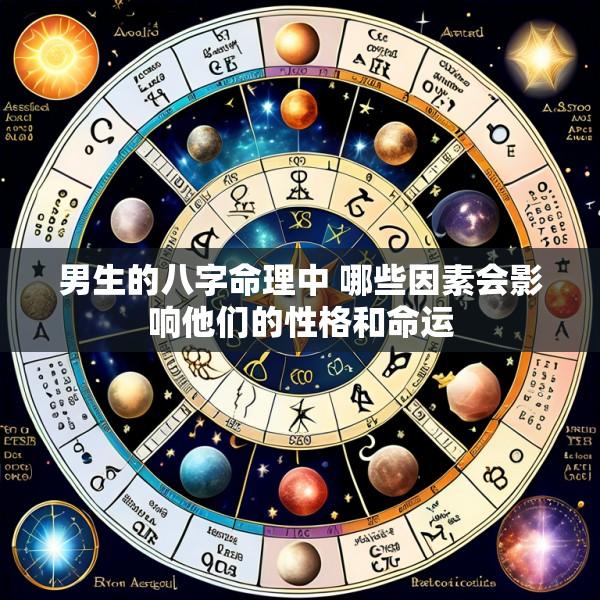 男生的八字命理中 哪些因素会影响他们的性格和命运