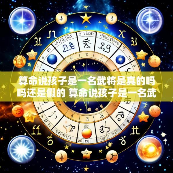 算命说孩子是一名武将是真的吗吗还是假的 算命说孩子是一名武将是真的吗吗还是假的呢