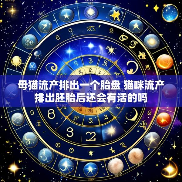 母猫流产排出一个胎盘 猫咪流产排出胚胎后还会有活的吗