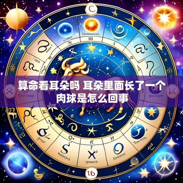 算命看耳朵吗 耳朵里面长了一个肉球是怎么回事