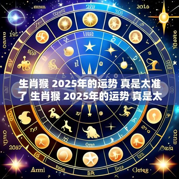 生肖猴 2025年的运势 真是太准了 生肖猴 2025年的运势 真是太准了吧