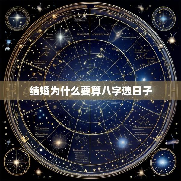 结婚为什么要算八字选日子