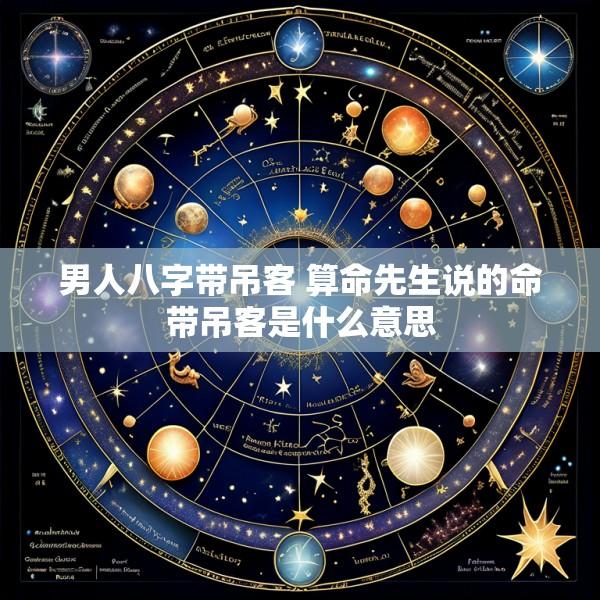 男人八字带吊客 算命先生说的命带吊客是什么意思