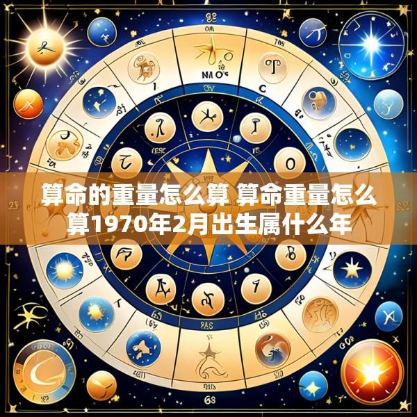 算命的重量怎么算 算命重量怎么算1970年2月出生属什么年