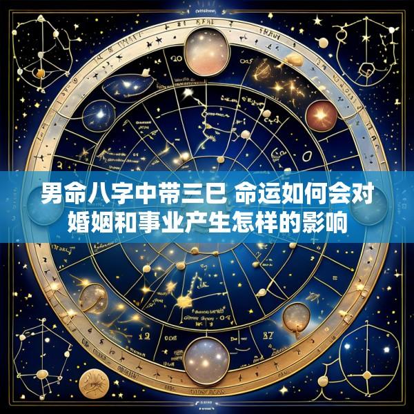 男命八字中带三巳 命运如何会对婚姻和事业产生怎样的影响