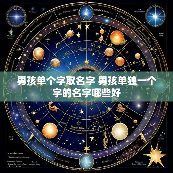 男孩单个字取名字 男孩单独一个字的名字哪些好