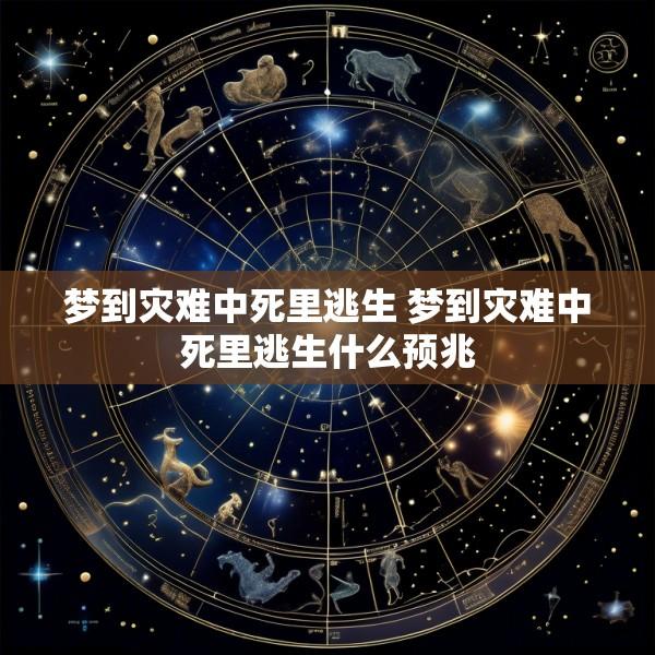 梦到灾难中死里逃生 梦到灾难中死里逃生什么预兆