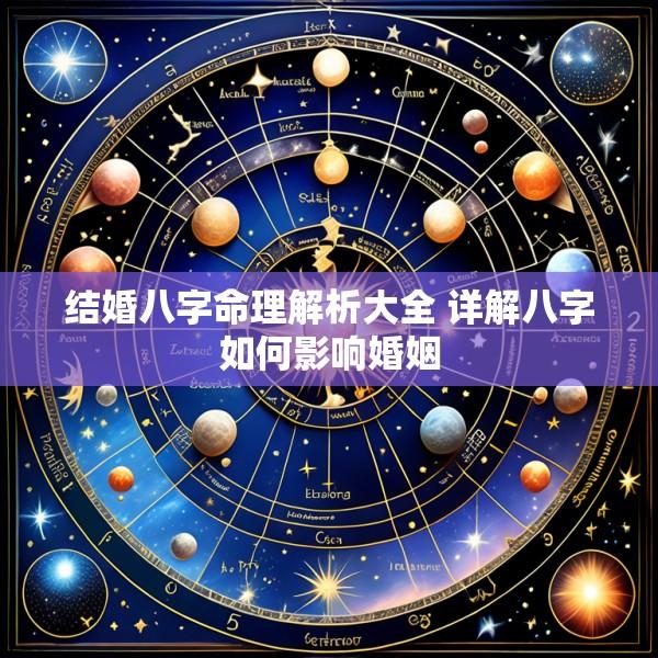 结婚八字命理解析大全 详解八字如何影响婚姻