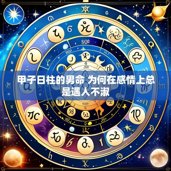甲子日柱的男命 为何在感情上总是遇人不淑