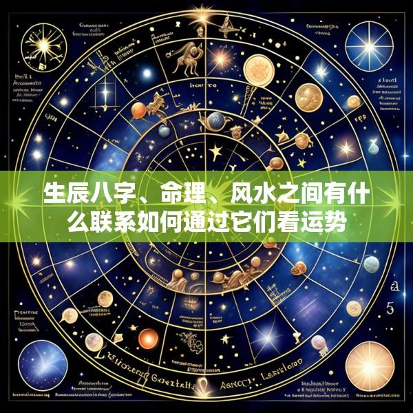 生辰八字、命理、风水之间有什么联系如何通过它们看运势