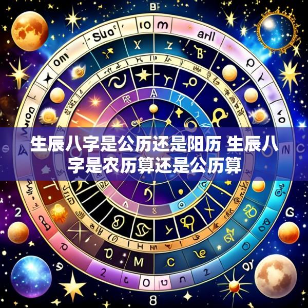 生辰八字是公历还是阳历 生辰八字是农历算还是公历算