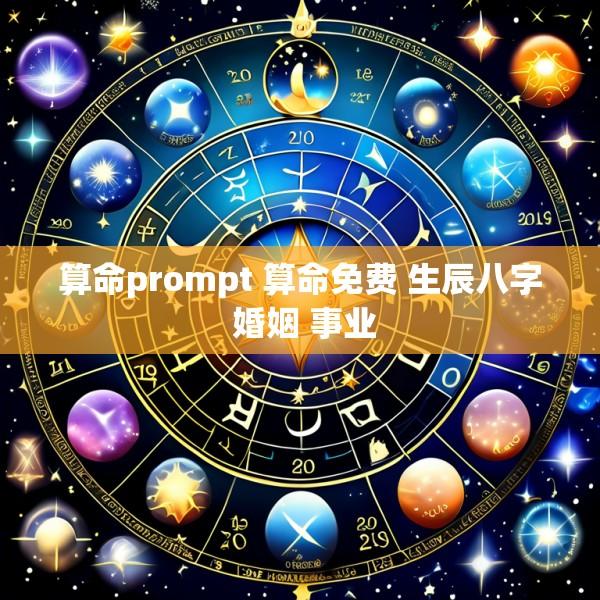算命prompt 算命免费 生辰八字 婚姻 事业