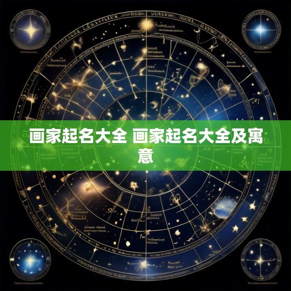 画家起名大全 画家起名大全及寓意