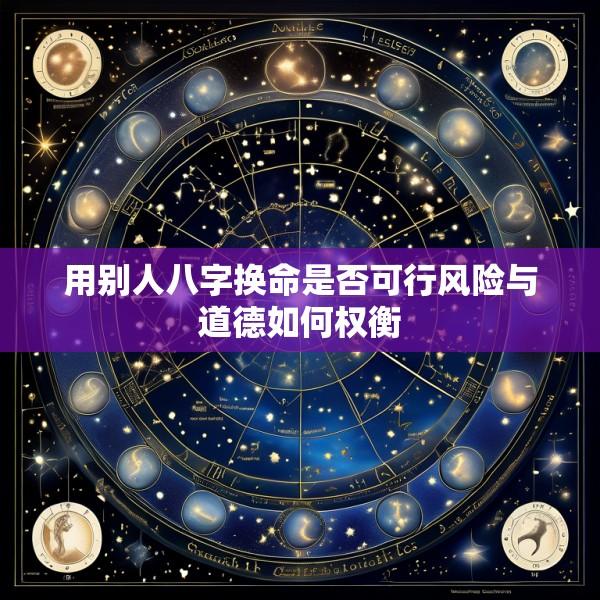 用别人八字换命是否可行风险与道德如何权衡