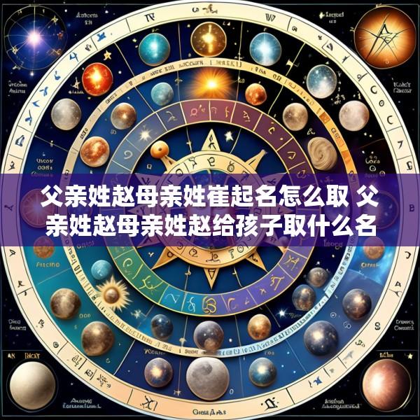 父亲姓赵母亲姓崔起名怎么取 父亲姓赵母亲姓赵给孩子取什么名字