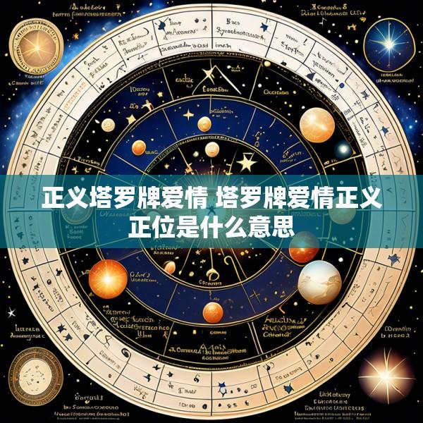 正义塔罗牌爱情 塔罗牌爱情正义正位是什么意思