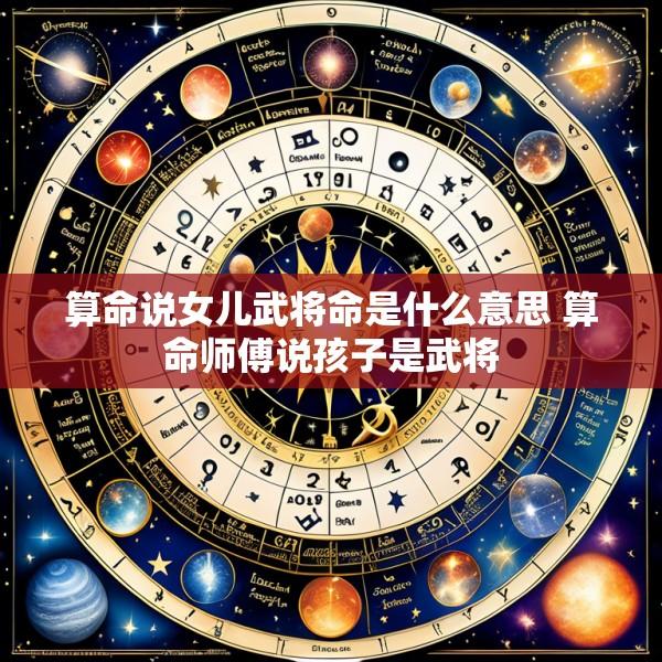 算命说女儿武将命是什么意思 算命师傅说孩子是武将