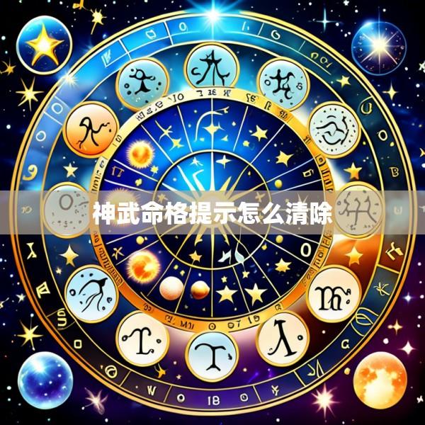 神武命格提示怎么清除