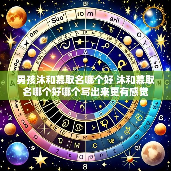 男孩沐和慕取名哪个好 沐和慕取名哪个好哪个写出来更有感觉