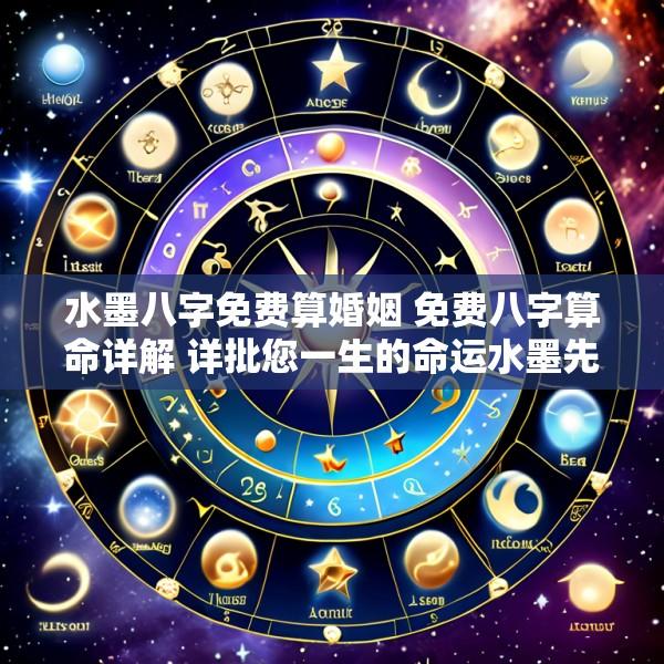 水墨八字免费算婚姻 免费八字算命详解 详批您一生的命运水墨先生
