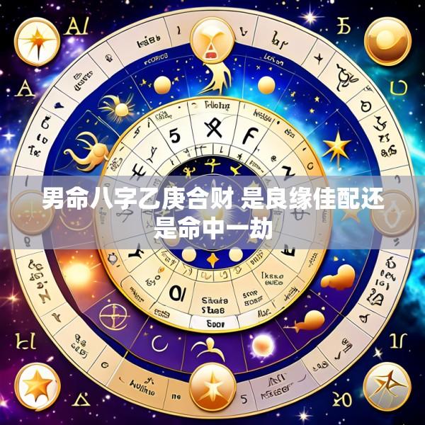 男命八字乙庚合财 是良缘佳配还是命中一劫