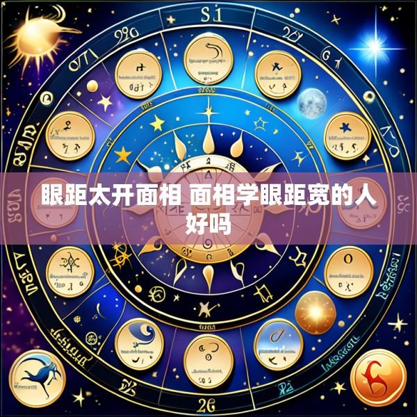 眼距太开面相 面相学眼距宽的人好吗