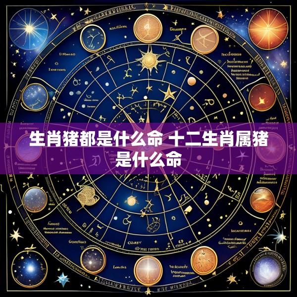 生肖猪都是什么命 十二生肖属猪是什么命