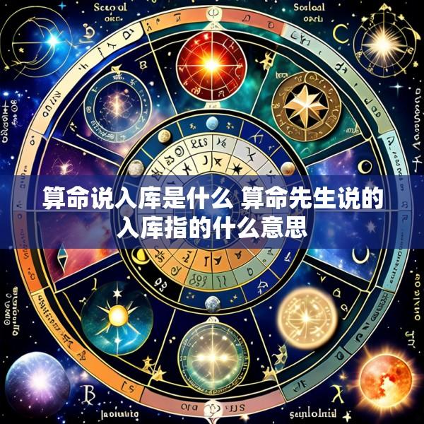 算命说入库是什么 算命先生说的入库指的什么意思