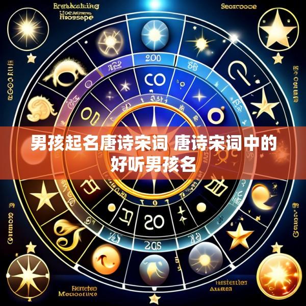 男孩起名唐诗宋词 唐诗宋词中的好听男孩名