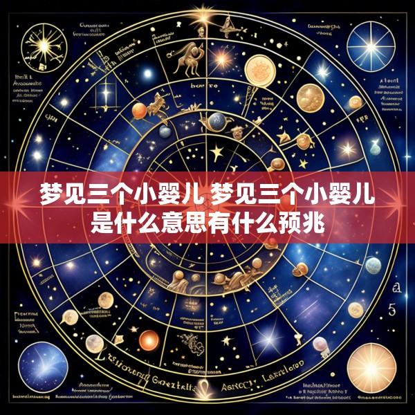 梦见三个小婴儿 梦见三个小婴儿是什么意思有什么预兆