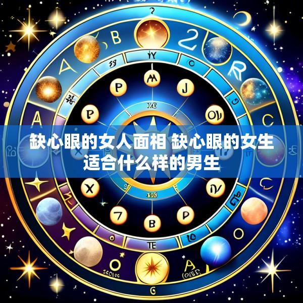 缺心眼的女人面相 缺心眼的女生适合什么样的男生