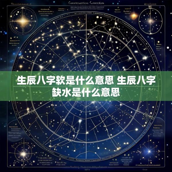生辰八字软是什么意思 生辰八字缺水是什么意思