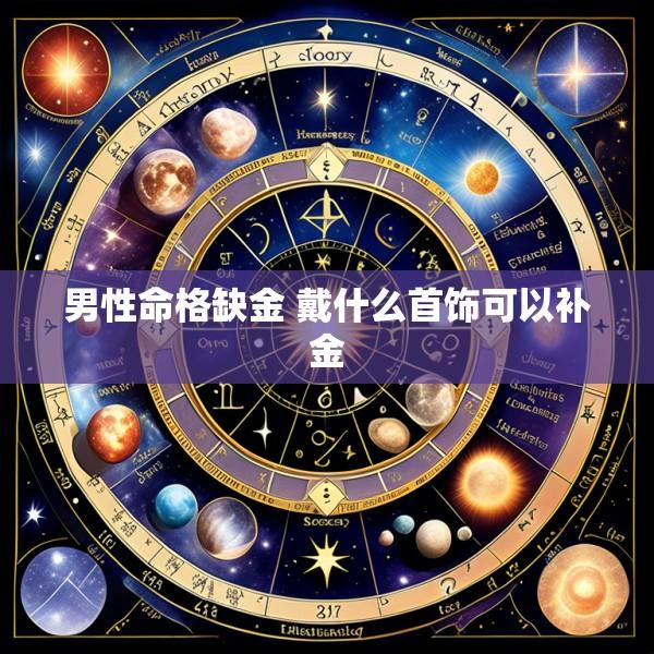 男性命格缺金 戴什么首饰可以补金