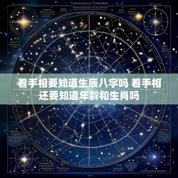 看手相要知道生辰八字吗 看手相还要知道年龄和生肖吗