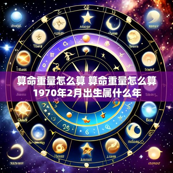 算命重量怎么算 算命重量怎么算1970年2月出生属什么年