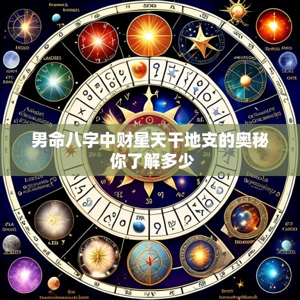 男命八字中财星天干地支的奥秘 你了解多少