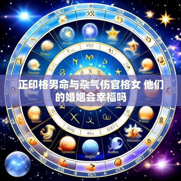 正印格男命与杂气伤官格女 他们的婚姻会幸福吗
