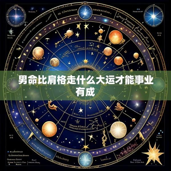 男命比肩格走什么大运才能事业有成