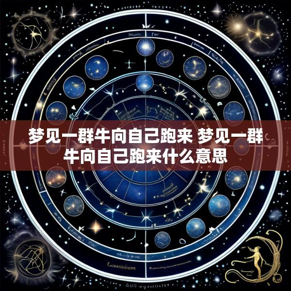 梦见一群牛向自己跑来 梦见一群牛向自己跑来什么意思