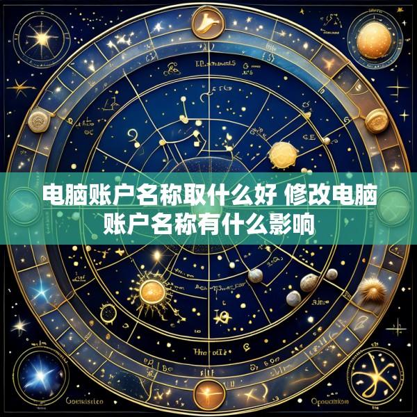 电脑账户名称取什么好 修改电脑账户名称有什么影响